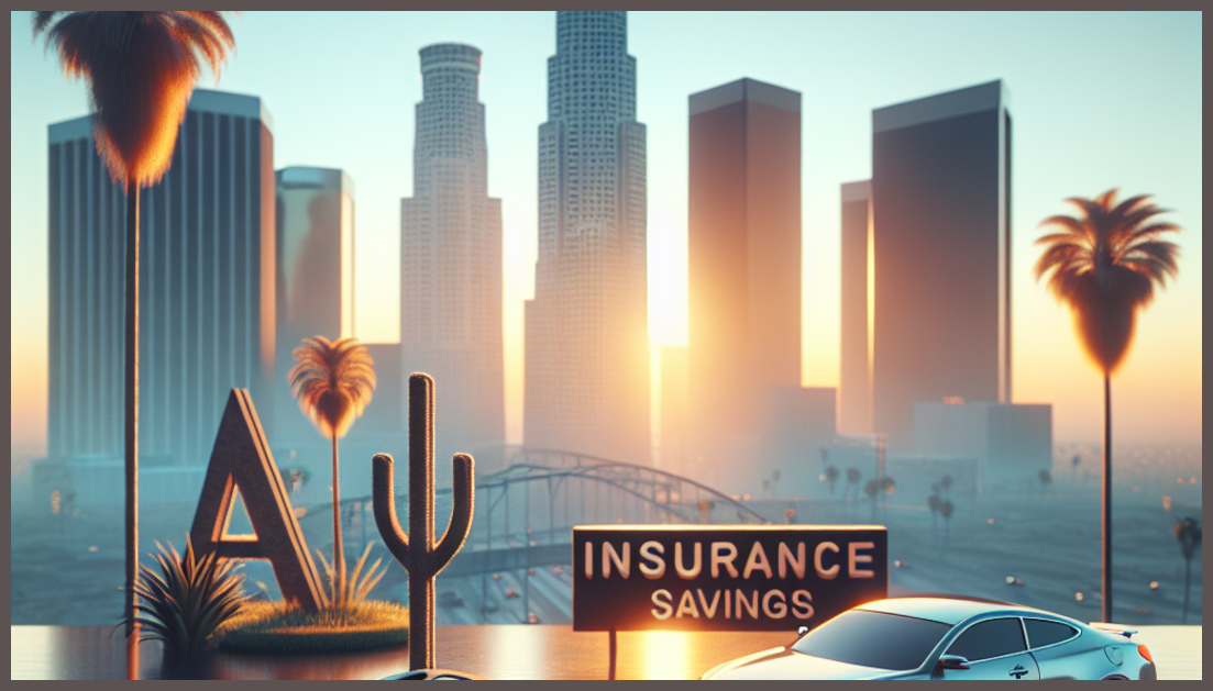 A symbolic representation of insurance and Los Angeles savings.
